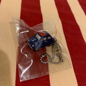  Fiat 500 chin ke changer to minicar key holder new goods unused design . running .toko ton stylish! blue postage 120 jpy 