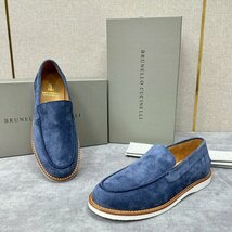 ブルネロクチネリ　BRUNELLO CUCINELLI メンズ　ローファー　スエード　レザー　スリッポン　靴　シューズ　39-44　サイズ選択可能_画像2