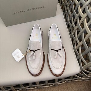 Brunello Cucinelli ブルネロクチネリ フリンジ ペニー メンズ シューズ　 靴　 ローファー カジュアル　 　サイズ選択可能