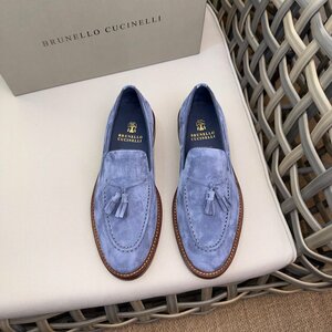 Brunello Cucinelli ブルネロクチネリ フリンジ ペニー メンズ シューズ　 靴　 ローファー カジュアル　　サイズ選択可能