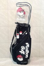 マルボンゴルフ　malbon golf キャディバッグ　スタンドキャディバッグ※ブラック_画像3