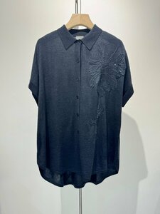 ブルネロクチネリ　BRUNELLO CUCINELLI レディース　ブラウス　ニット　ポロシャツ　半袖　S-L　刺繍　サイズ選択可能