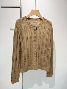  Brunello Cucinelli BRUNELLO CUCINELLI lady's cardigan thin type . flax use feather woven S-L size selection possibility 