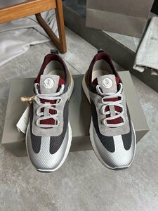 ブルネロクチネリ　BRUNELLO CUCINELLI メンズ　スニーカー　レザー　メッシュ　通気性　靴　シューズ　39-44　サイズ選択可能