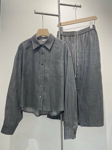 ブルネロクチネリ　BRUNELLO CUCINELLI レディース　セットアップ　2点　ブラウス　ロングスカート　膝丈　S-L　サイズ選択可能