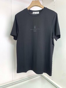 ブルネロクチネリ　BRUNELLO CUCINELLI メンズ　Tシャツ　文字ロゴ　シンプル　半袖　コットン　M-5XL　サイズ選択可能