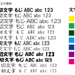 35★日本一安いカッティングシート文字製作、文字サイズ950ミリ×100ミリ内、1色15文字まで税込商品代990円(16文字～30文字まで税込1980円)の画像3