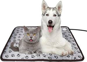 ペット用ホットカーペット ペット用ヒーター 45*45cm 電気毛布 犬 猫 小動物対応 ベッドマット 寒さ対策 暖房器具 2段階