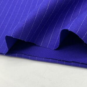E10 ステッチストライプ 3ｍ ブルー系 綿100％ 生地 日本製の画像7