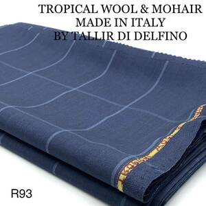 R93-3m TROPICAL WOOL & MOHAIR MADE IN ITALY BY TALLIR DI DELFINO 