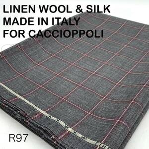 R97-2m LINEN WOOL ＆ SILK MADE IN ITALY FOR CACCIOPPOLI