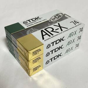 【未開封】TDK AR-X 74 3本セット ノーマルポジション カセットテープ NORMAL POSITION TYPE-Ⅰ for CD