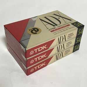 【未開封】TDK AD-X 54 3本セット ノーマルポジション カセットテープ NORMAL POSITION TYPE-Ⅰ for CDの画像1