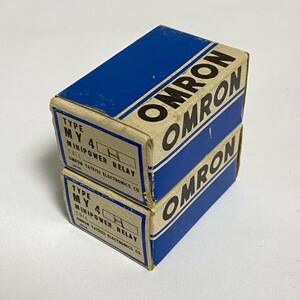 [ beautiful goods ]OMRON Omron MY4H power relay DC48 2 piece set . stone electro- machine unused goods present condition goods 