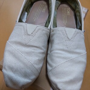 TOMS トムス スリッポン 25cm ナチュラル 