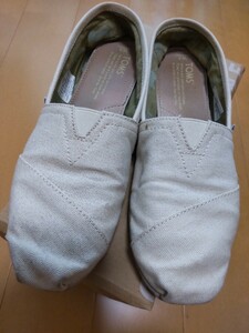 TOMS トムス スリッポン 25cm ナチュラル 