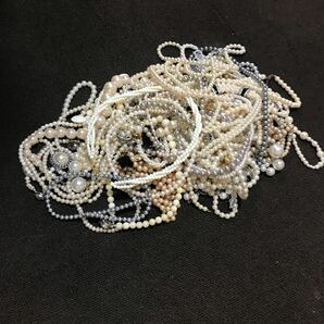 真珠 パール 他 アクセサリー山売り約1.8kgネックレス イヤリング の画像5