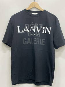 GALLERY DEPT.×LANVIN　RU-TS0005-J090-E21　ロゴプリントTシャツ　　ブラック/Sサイズ