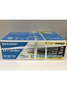 【中古】SHARPビデオ一体型DVDプレーヤー DV-NC750VHSテープ切跡一か所アリ