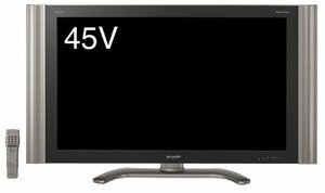 【中古】シャープ 45V型 液晶 テレビ AQUOS LC-45BE2W フルハイビジョン 2006年モデル