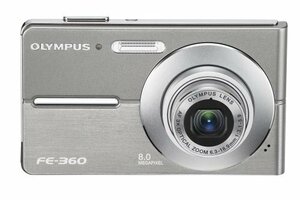 【中古】Olympus FE360 8MP Digital Camera with 3x Optical Dual Zoom (Silver) by Olympus