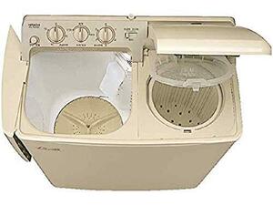 【中古】日立 2槽式洗濯機 PS-H45LCP