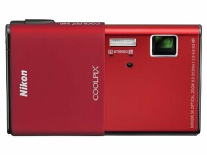 【中古】Nikon デジタルカメラ COOLPIX S80 カーディナルレッド S80RD 1410万画素 光学5倍ズーム 3.5型タッチパネル液晶 16.5mm薄型ボディ