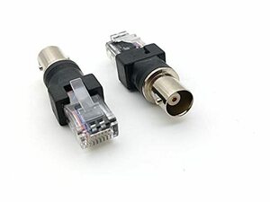 【中古】20pcs BNC.to Female RJ45雄同軸同軸バレルカプラーアダプターRJ45~ RFコネクタ