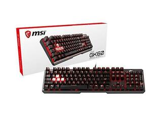 【中古】MSI Cherry MX 赤軸採用 日本語配列 ゲーミングキーボード Vigor GK60 CR JP [国内正規流通品]