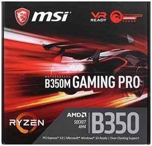 【中古】MSI B350M GAMING PRO M-ATX ゲーミングマザーボード [AMD RYZEN対応 socket AM4] MB3906