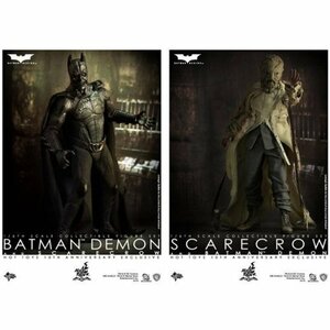 【中古】ムービー・マスターピース バットマン ビギンズ 1/6スケールフィギュア 鬼バットマン＆スケアクロウ