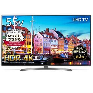 【中古】LG 55V型 液晶 テレビ 55UK6500EJD 4K HDR対応 エッジ型LED IPSパネル 2018年モデル