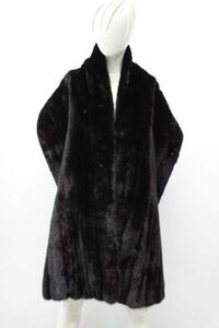  custom-made black * mink fur fur * stole shawl 