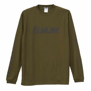 ロングスリーブシルキードライＴシャツ　ＳＵＷ-１５３０７ＤＬＴ　オリーブ　M