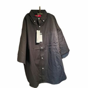 ADMIX/ATELIER SAB MEN高密度コットンオックス / ルーズサイズ ボタンダウンシャツ（半袖）Ｌサイズ　未使用
