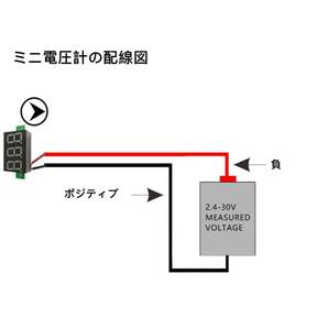 レッド Aideepen 5個 2線式LED電圧計 0.28" デジタルディスプレイ電圧テスターDC 2.5V〜30V Mini の画像6