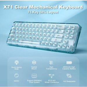 ほぼ新品！！YUNZII X71 メカニカルキーボード