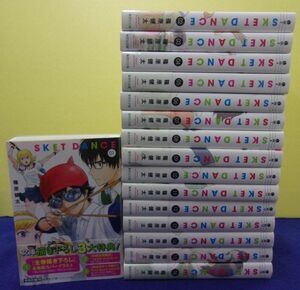 F2404 スケットダンス ★全16巻完結セット★ 篠原健太 集英社文庫 ポストカード16枚付き