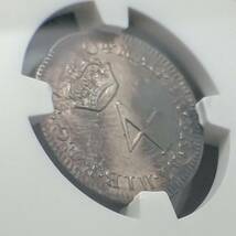  【最高鑑定！】1704年 イングランド 銀貨 アン女王 4ペンス イギリス NGC アンティークコイン_画像8