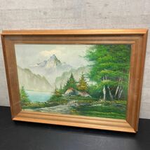 風景画 油彩 額装 油絵 絵画 美術品 油彩画 アンティーク 有名画家？　サインあり サイズ20号　額縁_画像10