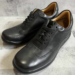 未使用品 コールハーン ナイキ Cole Haan NIKE スニーカータイプ革靴 26cm 本革 レザースニーカー ブラック 紳士靴 黒 ビジネスシューズ の画像1