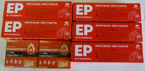 ☆保管品!WHITE BEAR FIRE STARTER EPペースト燃料 5個+エスビット固形燃料スタンダード 20個入×2個☆