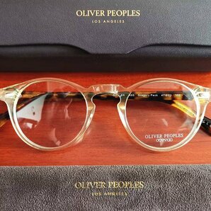 最高級*イタリア製★「OLIVER PEOPLES/オリバーピープルズ」伝説の大人気作・OV5186・ボストン・メガネフレーム/鼈甲/クリア眼鏡の画像3