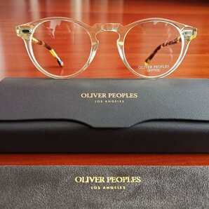 最高級*イタリア製★「OLIVER PEOPLES/オリバーピープルズ」伝説の大人気作・OV5186・ボストン・メガネフレーム/鼈甲/クリア眼鏡の画像2