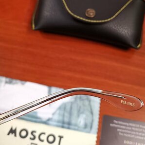 名作モデル☆新品☆ MOSCOT ZOLMAN ゾルマン 丸い眼鏡 メガネフレーム ブラック・ セレブ愛用モデル・クリアの画像9