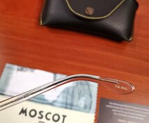 名作モデル☆新品☆ MOSCOT ZOLMAN ゾルマン 丸い眼鏡 メガネフレーム ブラック・ セレブ愛用モデル・クリア_画像9