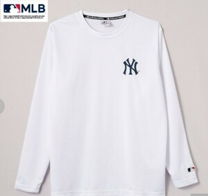 即決 MLB ニューヨーク・ヤンキース メンズ ドライメッシュ ロングスリーブTシャツ【M】新品タグ付き ロンT 長袖Tシャツ