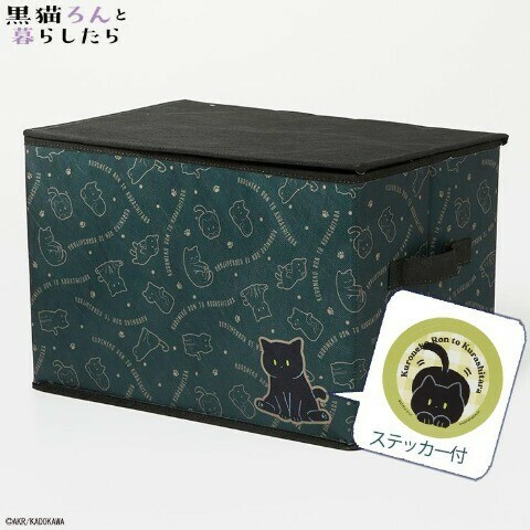 即決 黒猫ろんと暮らしたら 収納ボックス 新品タグ＆シール付き