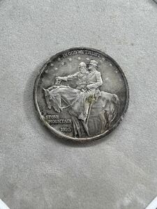 ◆希少◆ レア アンティークコイン モダンコイン 1925 Rare stone mountain half dollar 額付 証明書有 GSH033002