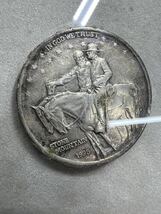 ◆希少◆ レア アンティークコイン モダンコイン 1925 Rare stone mountain half dollar 額付 証明書有 GSH033002_画像2